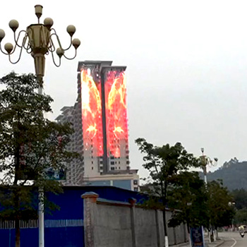 Outdoor LED facade case in Guangxi