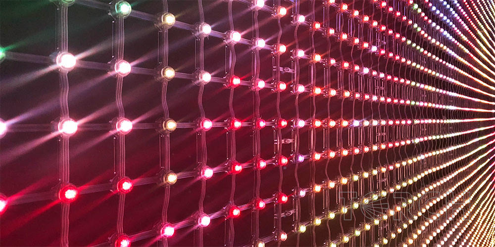 led curtain screen aging