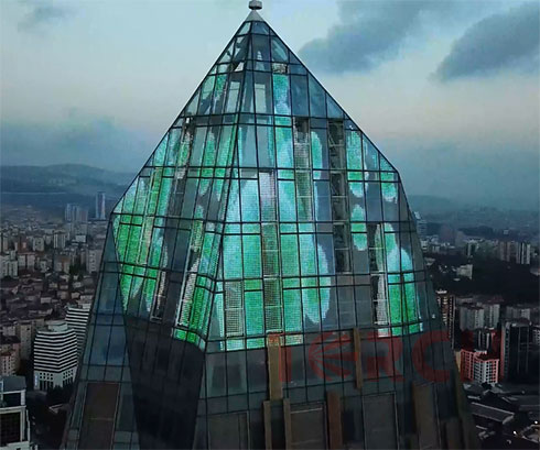 led curtain wall project in Turkey by Torchvisual